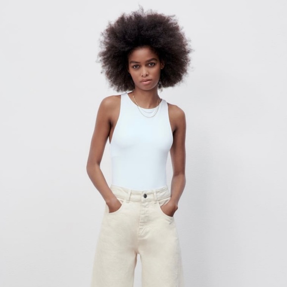Zara Tops Zara Halter Neck Bodysuit Poshmark